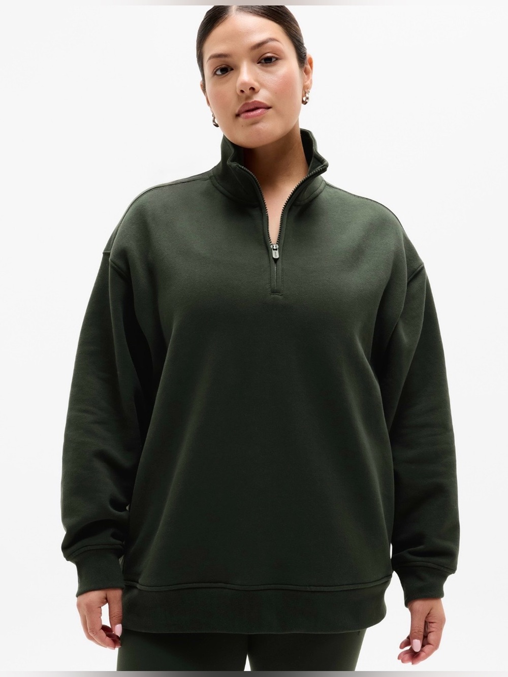 Athleta Forever Fleece 1/4 Zip Sweatshirt